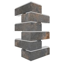 Угловая термопанель малая BestPoint Exclusive Metal Dark 456х236х236х40 мм