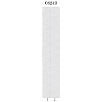 Стеновая панель ПВХ Panda 08240 Сириус фон белый 2700х250х8 мм комплект 2 шт