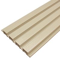 Фасадная доска из ДПК Faynag Wood Рейка Слоновая кость 1500х222х26 мм