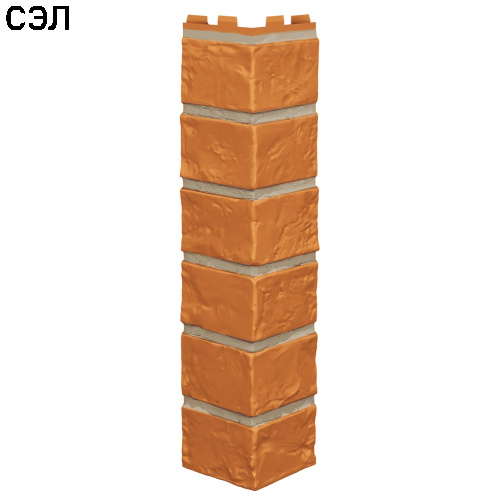 Угол наружный Технониколь Оптима Кирпич Терракотовый 420х92х92 мм