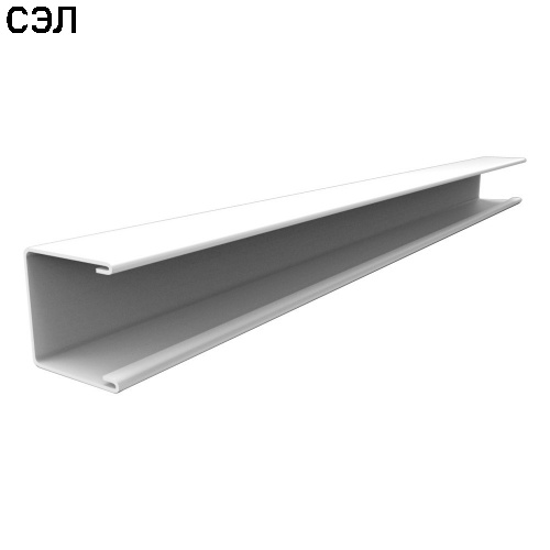 П-образный профиль алюминиевый Cesal 3306 Белый матовый Profi 14х14х4000х0,31 мм