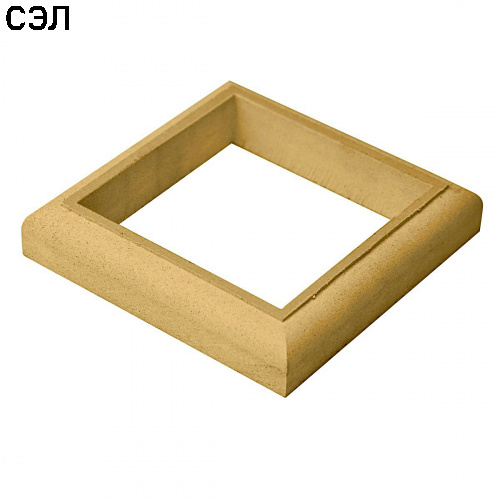 Крышка нижняя из ДПК Faynag Wood Орех 130х130 мм