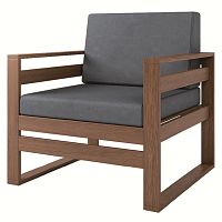 Кресло с подушками Hokke Коричневый орех 780х800х890 мм