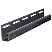 Планка J-профиль FineBer Standart Extra Color Графит 3000 мм