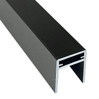 П-профиль алюминиевый EasyDecking Черное дерево 3000х35х25 мм