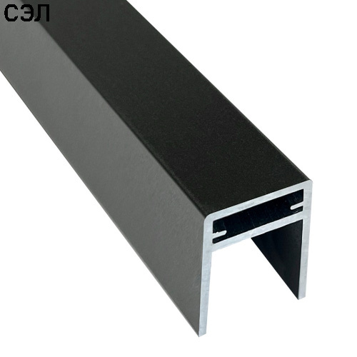 П-профиль алюминиевый EasyDecking Черное дерево 3000х35х25 мм