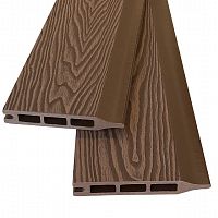 Заборная доска шип-паз из ДПК EasyDecking Вуд-Икс Коричневый 2200х146х20 мм