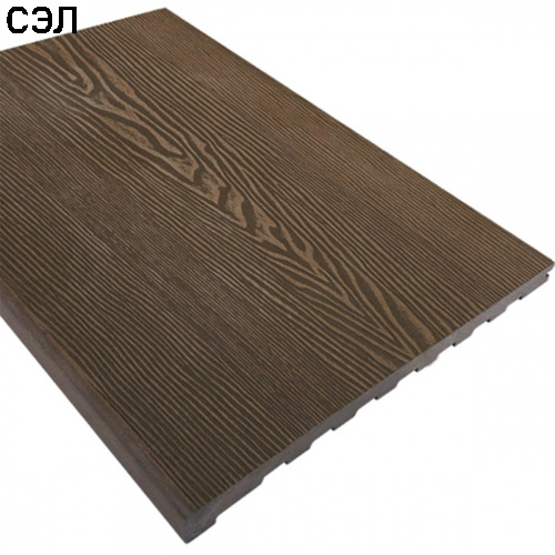 Ступень из ДПК EasyDecking Вуд-Икс Венге 3000х348х22 мм Ступень из ДПК EasyDecking Вуд-Икс Венге 3000х348х22 мм