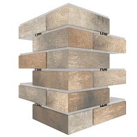 Угловая термопанель большая BestPoint Loft Brick Pepper 456х365х365х80 мм