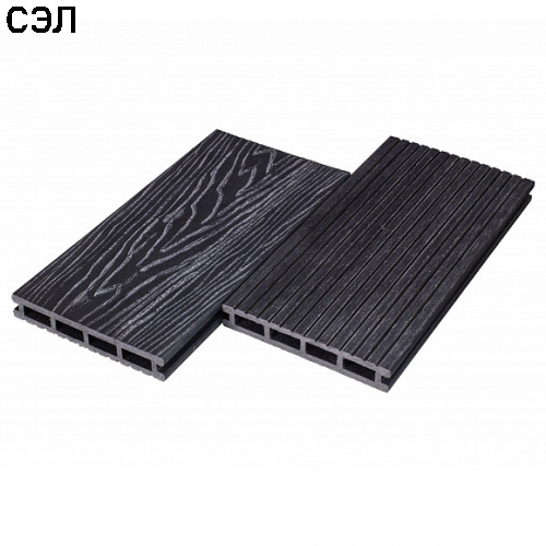 Террасная доска из ДПК Altay Decking Графит 4000х150х24 мм