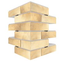 Угловая термопанель большая BestPoint Retro Brick Salt 456х365х365х80 мм