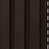 Сайдинг виниловый Ю-Пласт Timberblock Рейка фасадная Орех темный 3000х275 мм