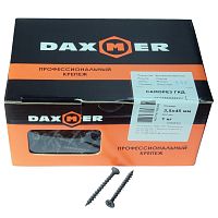 Саморезы Daxmer ГКД фосфатированные черные редкая резьба 3,5х45 мм