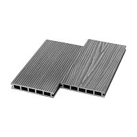 Террасная доска из ДПК RusDecking UnoDeck Ultra Серый-33 4000х150х24 мм