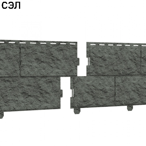 Фасадная панель Ю-Пласт Стоун-Хаус Камень Изумрудный 3025х225 мм
