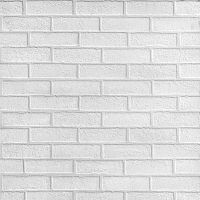 Листовая панель МДФ Albico Кирпич белый под покраску Brick 00 2200х930х6 мм