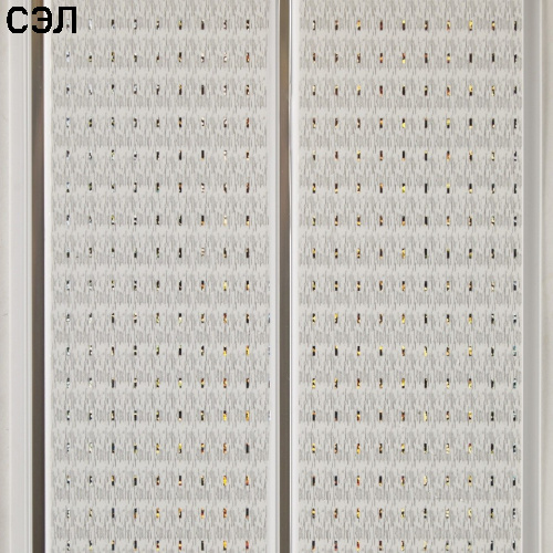 Панель ПВХ Vivipan 2-х секционная Н1-15 Штрих Серый 3000х200х8 мм новая фаска