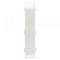 Соединитель для плинтуса напольного ПВХ Line Plast LS001 Белый с тиснением 85 мм