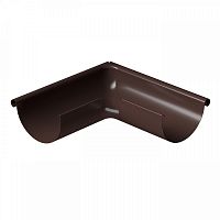 Угол желоба наружный 90 градусов металлический Docke Stal Premium RAL 8019 Шоколад 125 мм