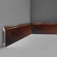 Плинтус напольный из дюрополимера UnionKraft P3-133 Палисандр 2400х80х16 мм