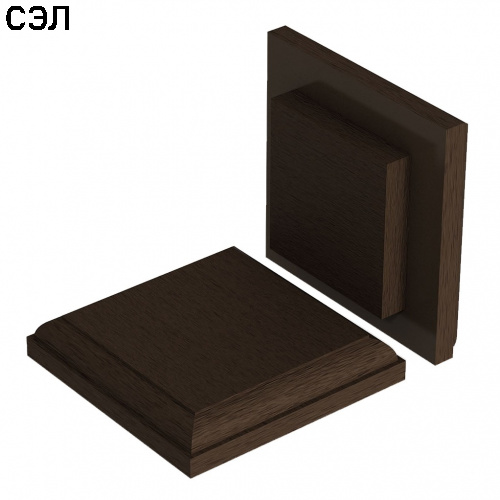 Крышка верхняя из ДПК Woodvex Select Венге 122х122 мм Крышка верхняя из ДПК Woodvex Select Венге 122х122 мм