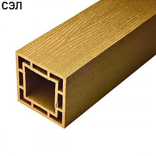 Столб из ДПК Faynag Wood Орех 1000х100х100 мм Столб из ДПК Faynag Wood Орех 1000х100х100 мм