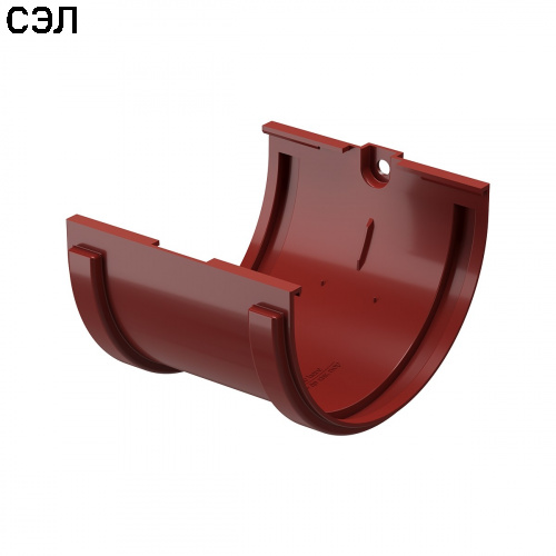 Соединитель желоба ПВХ Docke Standard Красный 120 мм