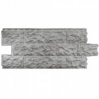 Фасадная панель FineBer Дачный Доломит Светло-серый 1137х472 мм
