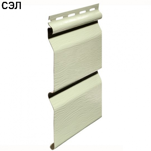 Сайдинг виниловый FineBer Standart Classic Color Корабельный брус Салатовый 3660х205 мм