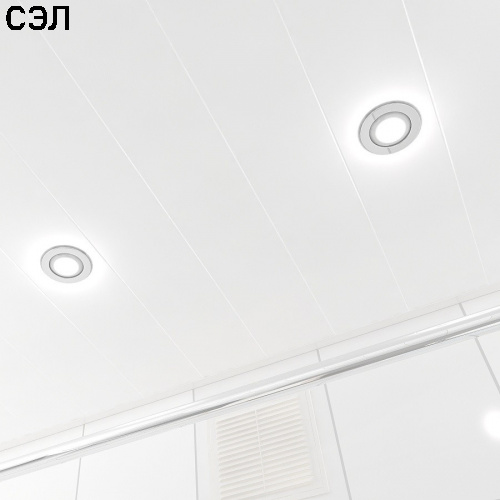 Потолок реечный Cesal 3306 Белый матовый Profi 100х3000х0,3 мм Потолок реечный Cesal 3306 Белый матовый Profi 100х3000х0,3 мм