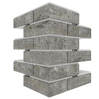 Угловая термопанель большая BestPoint Exclusive Cement Dark 456х365х365х80 мм