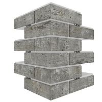 Угловая термопанель большая BestPoint Exclusive Cement Dark 456х365х365х100 мм