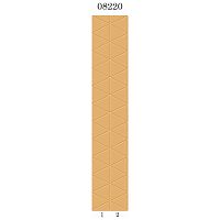 Стеновая панель ПВХ Panda 08220 Сириус фон оранжевый 2700х250х8 мм комплект 2 шт