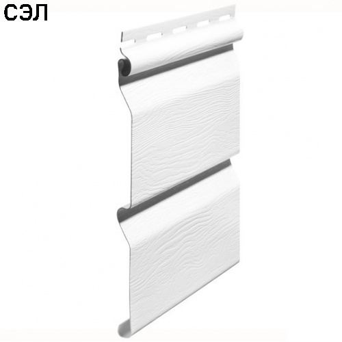 Сайдинг виниловый FineBer Standart Classic Color Корабельный брус Белый 3660х205 мм