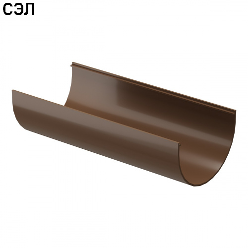Желоб водосточный ПВХ Docke Standard Светло-коричневый 120х3000 мм