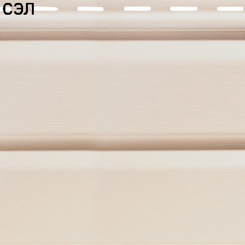 Сайдинг виниловый FineBer Дачный Classic Color Корабельный брус Молочай 3000х205 мм