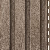Сайдинг виниловый Ю-Пласт Timberblock Рейка фасадная Орех светлый 3000х275 мм