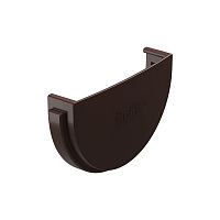 Заглушка желоба ПВХ Docke Standard Темно-коричневая 120 мм