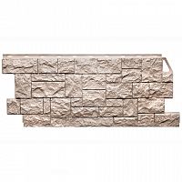 Фасадная панель FineBer Камень дикий Песочный 1123х465 мм