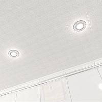 Потолок реечный Cesal B28 Мозайка кремовая Standart 100х4000х0,55 мм