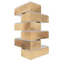 Угловая термопанель малая BestPoint Retro Brick Masala 456х236х236х60 мм
