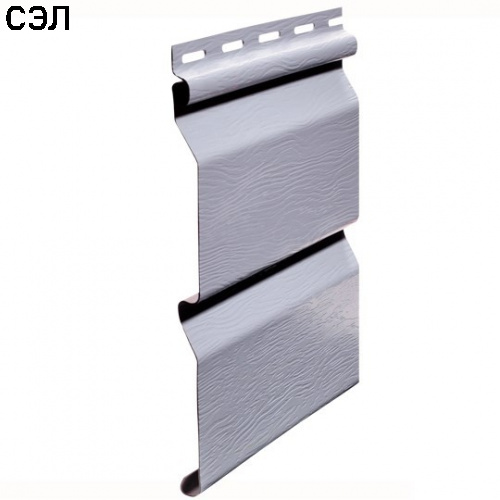 Сайдинг виниловый FineBer Standart Classic Color Корабельный брус Серо-голубой 3660х205 мм