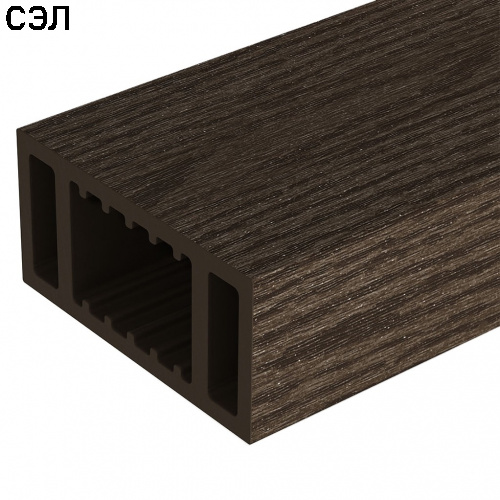 Перила нижние из ДПК Woodvex Select Венге 3000х100х50 мм Перила нижние из ДПК Woodvex Select Венге 3000х100х50 мм