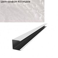 П-образный профиль алюминиевый Cesal B33 Мираж 14х14х3000х0,53 мм