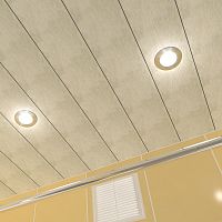 Потолок реечный Cesal B20 Желто-синий штрих Standart 100х3000х0,4 мм