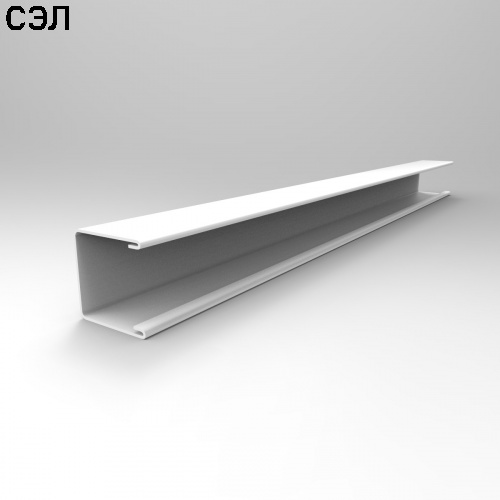 П-образный профиль алюминиевый Cesal 3306 Белый матовый 14х14х4000х0,4 мм