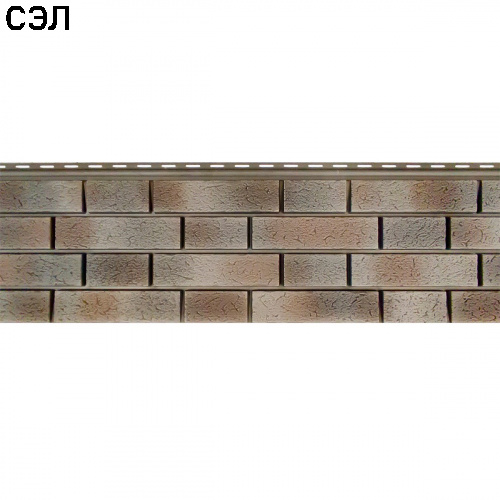 Фасадная панель Ю-Пласт Стоун-Хаус Клинкер Нордик Пепел 1950х292 мм Фасадная панель Ю-Пласт Стоун-Хаус Клинкер Нордик Пепел 1950х292 мм