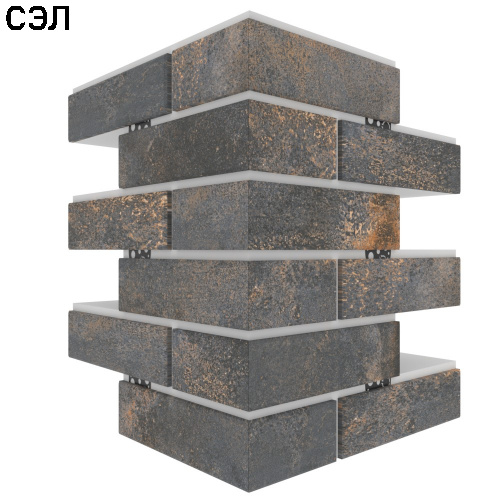 Угловая термопанель большая BestPoint Exclusive Metal Dark 456х365х365х100 мм Угловая термопанель большая BestPoint Exclusive Metal Dark 456х365х365х100 мм