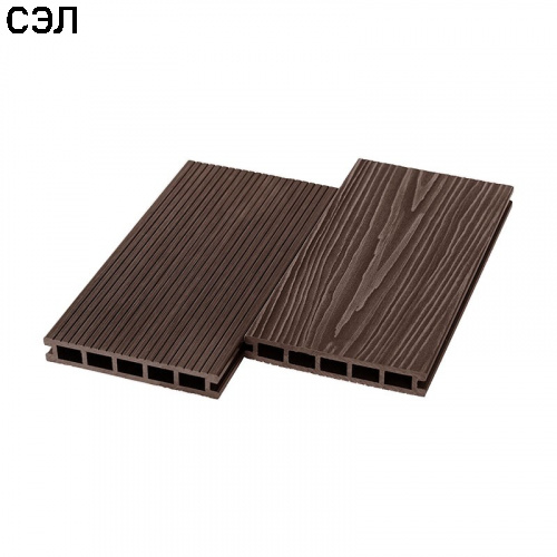 Террасная доска из ДПК RusDecking UnoDeck Ultra Венге-31 3000х150х24 мм