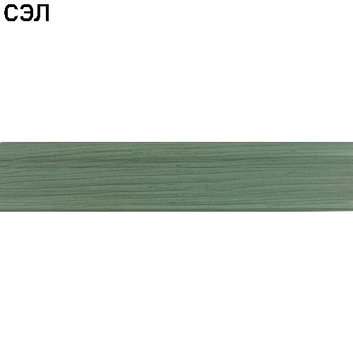 Плинтус напольный ПВХ Line Plast L009 Зеленый Клен 2500х58х22 мм